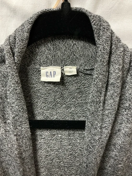 GAP Heather Gray Open Draped-Front Cardigan - Picture 2 of 3